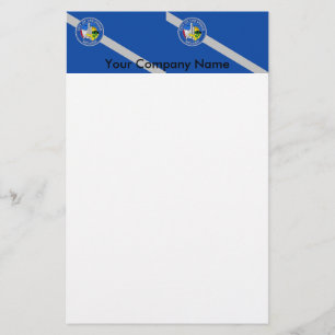 Papelaria Papel de carta com Flag de Las Vegas, Nevada, EUA