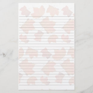 Papelaria Papel de Carta com Folhas de Bordo