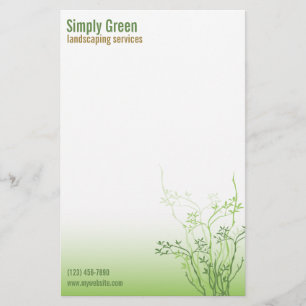 Papelaria Papel de carta comercial profissional simplesmente