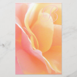 Papelaria Papel de carta cor-de-rosa do monograma