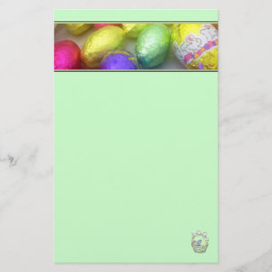 Papelaria Papel de carta 'Cores Páscoas' (Verde Primavera)