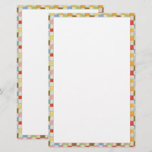 Papelaria Papel de carta CRAZY QUILT 5.5x8.5