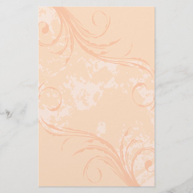 Papelaria Papel de carta: Creamsicle Swirl (Frente)