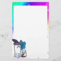 Papel de carta Cute Ghost Kurt Spoopyton