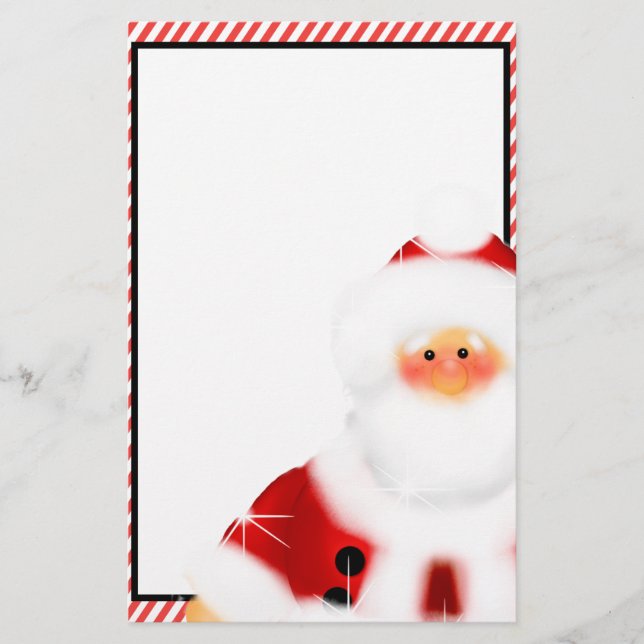 Papelaria Papel de carta Cute Santa Claus (Frente)
