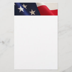 Papelaria Papel de carta da bandeira americana
