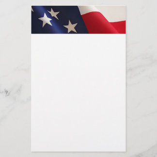 Papelaria Papel de carta da bandeira americana