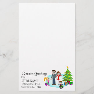 Papelaria Papel de carta da Carta da Manhã de Natal