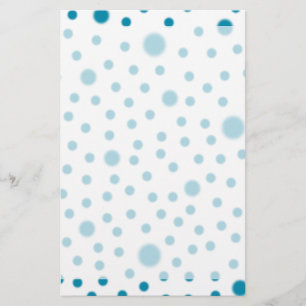 Papelaria Papel de carta da cerceta das bolinhas