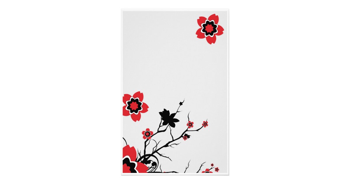 Papelaria Papel de carta da flor de Lotus  Zazzle.com.br