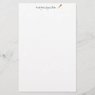 Papelaria papel de carta da mamã