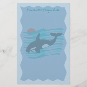 Papelaria Papel de carta da orca