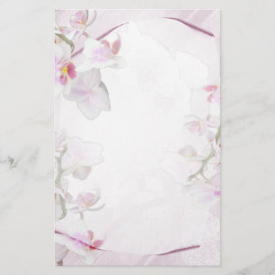 Papelaria Papel de carta da orquídea