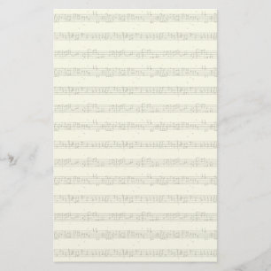 Papelaria Papel de carta da partitura
