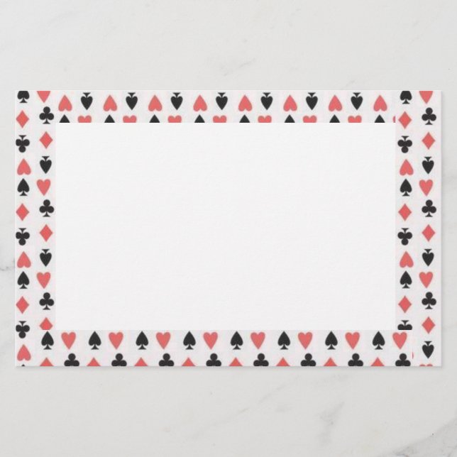 Papelaria Papel de carta da placa (Frente)