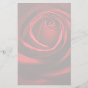 Papelaria Papel de carta da rosa vermelha