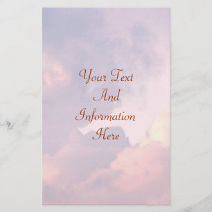 Papelaria Papel de Carta das Nuvens