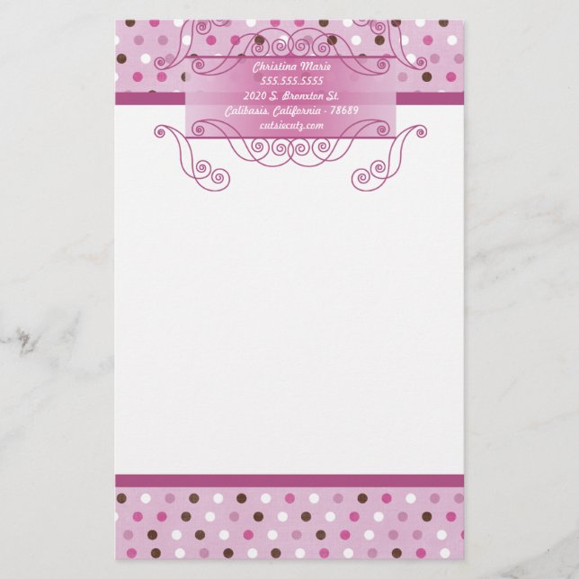 Papelaria Papel de Carta de Amor Doce (Frente)