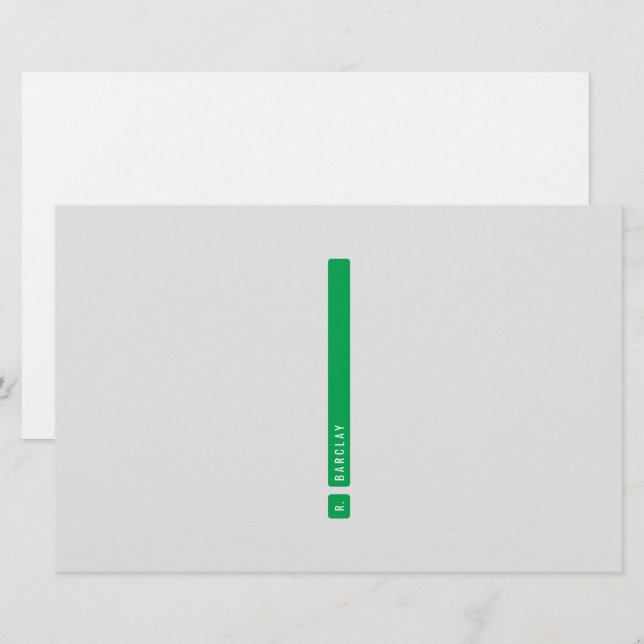 Papelaria Papel de carta de Bar de divisão (Frente/Verso)