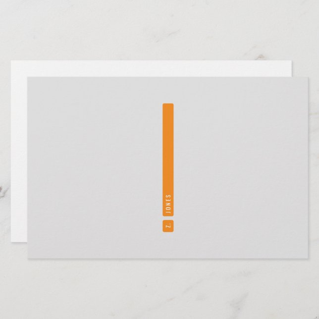 Papelaria Papel de carta de Bar de divisão (Frente/Verso)