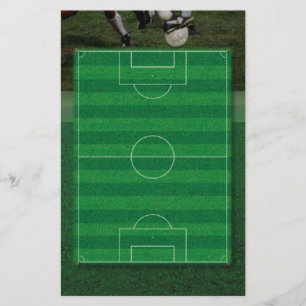 Papelaria Papel de Carta de Campo de Futebol