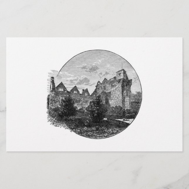 Papelaria Papel de carta de Castelos (Frente)