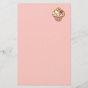 Papelaria Papel de Carta de cupcake