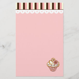 Papelaria Papel de Carta de cupcake