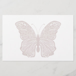 Papelaria Papel de carta de Design de borboleta