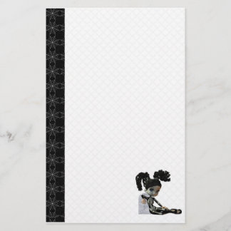 Papelaria Papel de carta de esqueleto do Dia das Bruxas