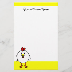 Papelaria Papel de Carta de Frango Feliz
