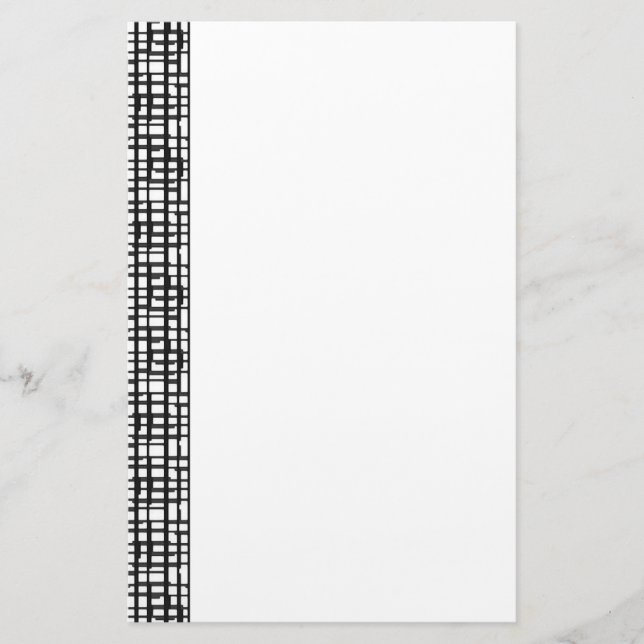 Papelaria Papel de carta de Grelha Óptica abstrato (Frente)
