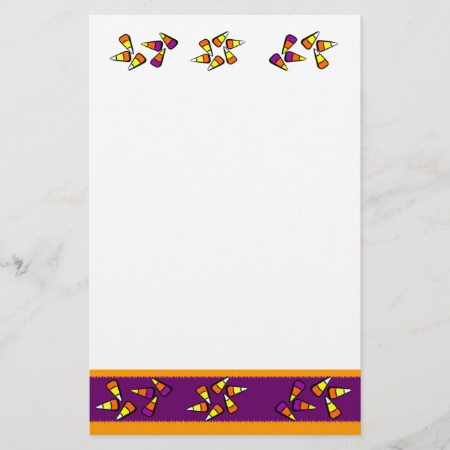 Papelaria Papel de Carta de Halloween Candy (Frente)