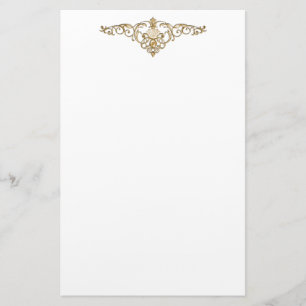 Papelaria Papel de carta de joias elegantes