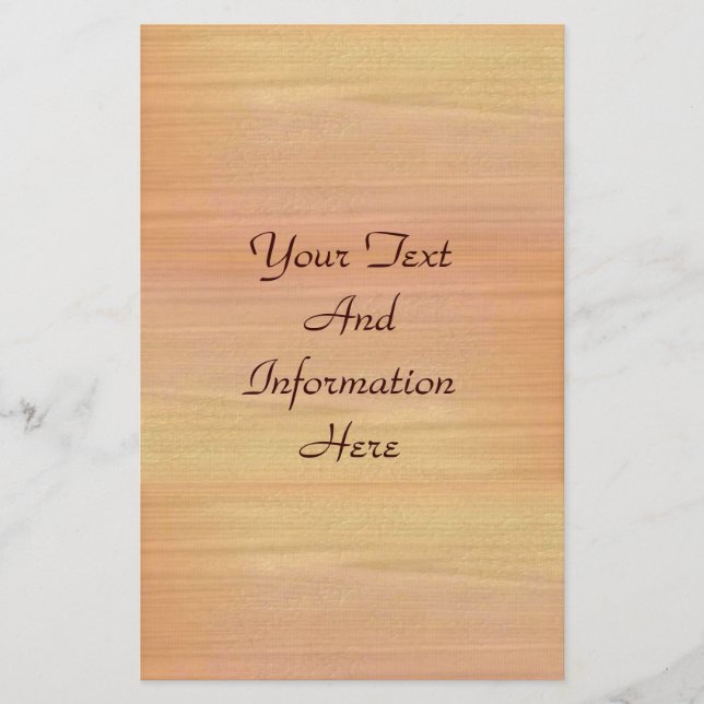 Papelaria Papel de carta de madeira comum (Frente)