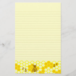 Papelaria Papel de Carta de Mel Amarelo