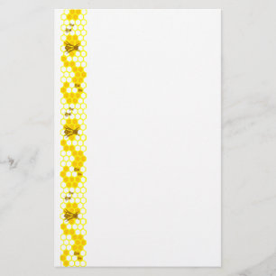 Papelaria Papel de Carta de Mel Amarelo