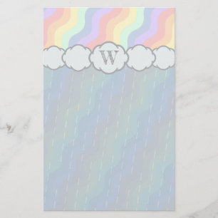 Papelaria Papel de carta de pastoreio do Pastel Rainbow
