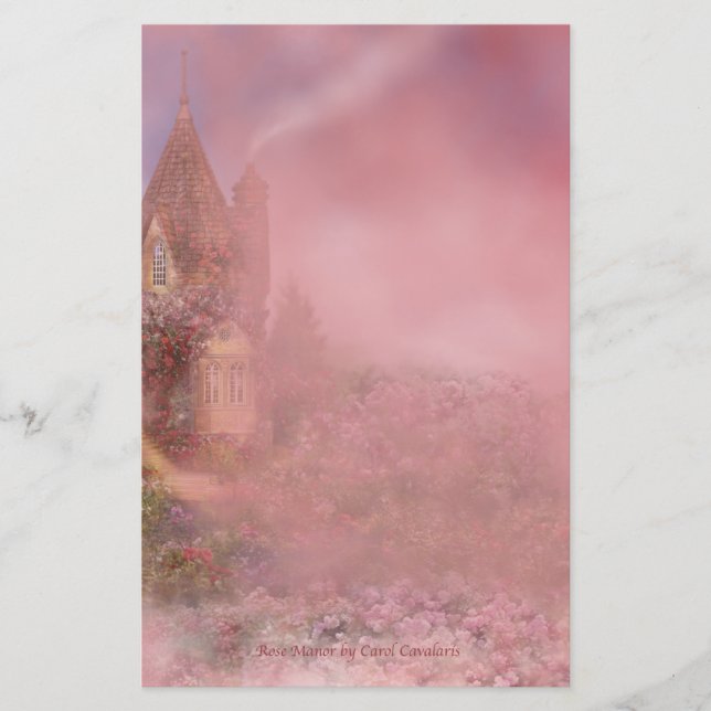 Papelaria Papel de carta de Rosa Manor (Frente)