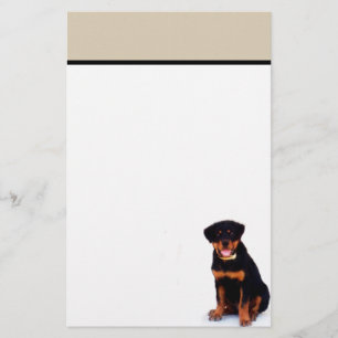 Papelaria Papel de carta de Rottweiler