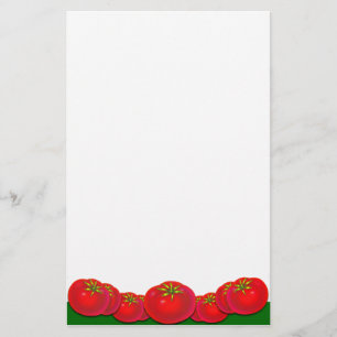 Papelaria Papel de Carta de Tomates Vermelhos Retro