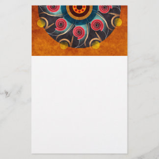 Papelaria Papel de Carta de Vetor de Abstrato de Cor Floral