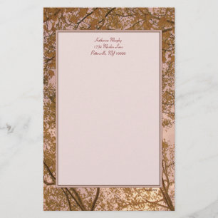 Papelaria Papel de carta do Abstrato de outono