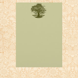 Papelaria Papel de carta do carvalho