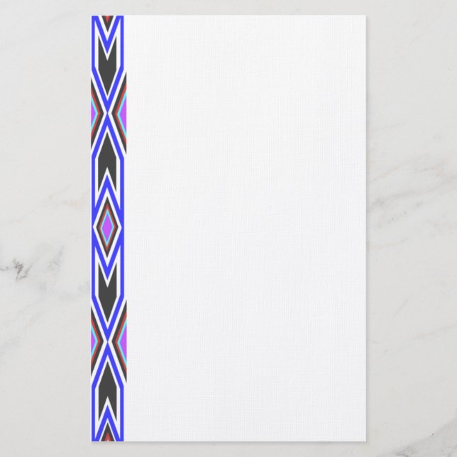 Papelaria Papel de carta do design 2 de Apache (Frente)