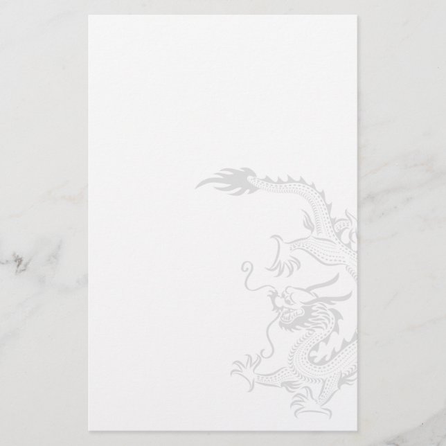 Papelaria Papel de carta do dragão (Frente)