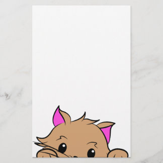 Papelaria Papel de carta do Meow