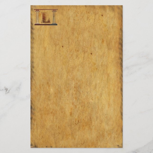 Papelaria Papel de carta do Velho Mundo (Frente)