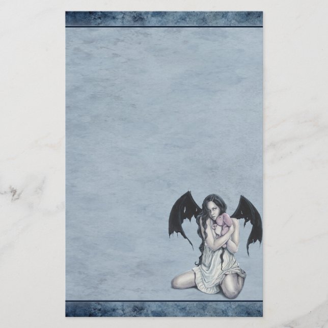 Papelaria Papel de carta doce do demónio (Frente)