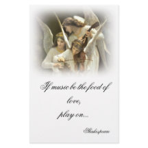 Papel de Carta dos Anjos Musicais